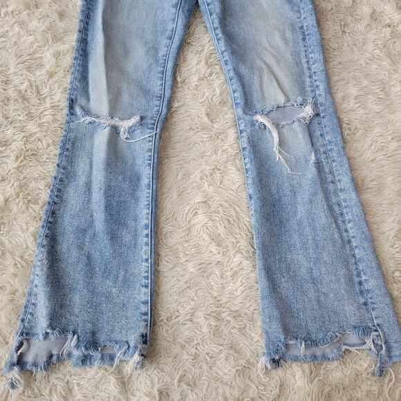 Mother The Insider Crop Step Chew Drinking By The Pool Wash Jeans Size 23 - Picture 4 of 10